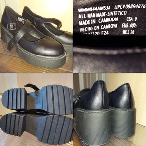 Black Mary Jane Platform Shoes - Women